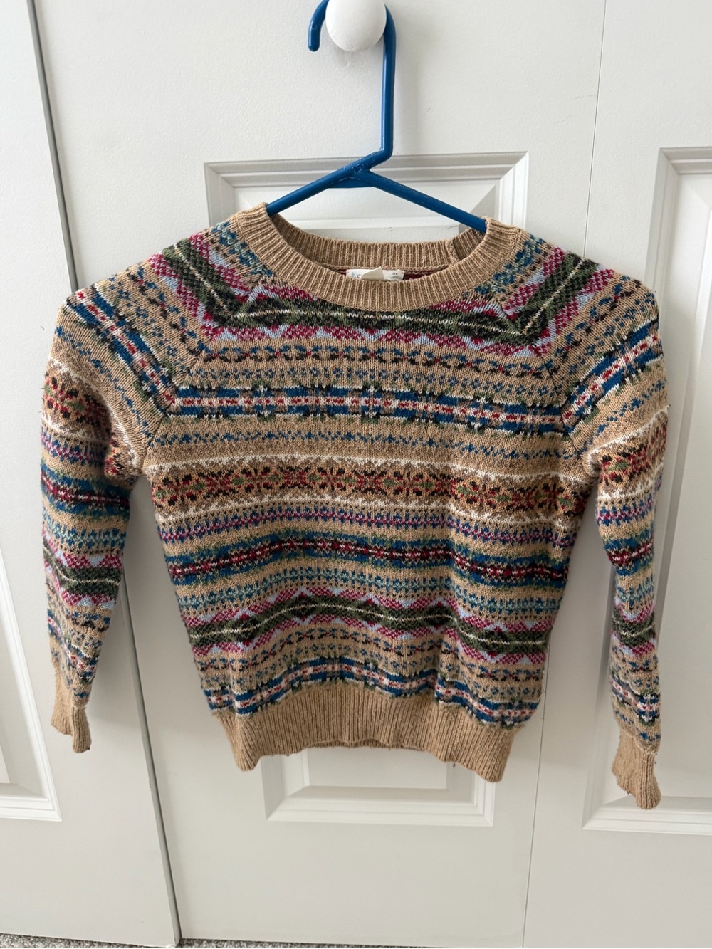 Crew Cuts Boys Fair Isle Cotton Wool Blend Sweater
